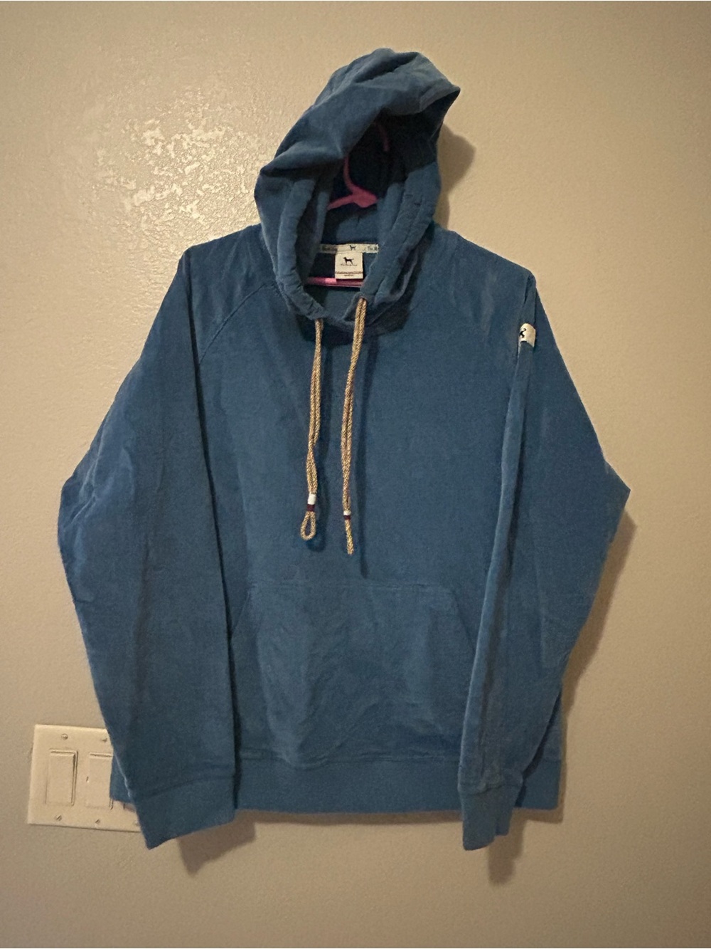The Black Dog Blue Hooded Pullover Sweatshirt
